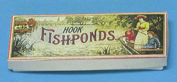 Dollhouse Miniature Fishpond Game, Antique Reproduction